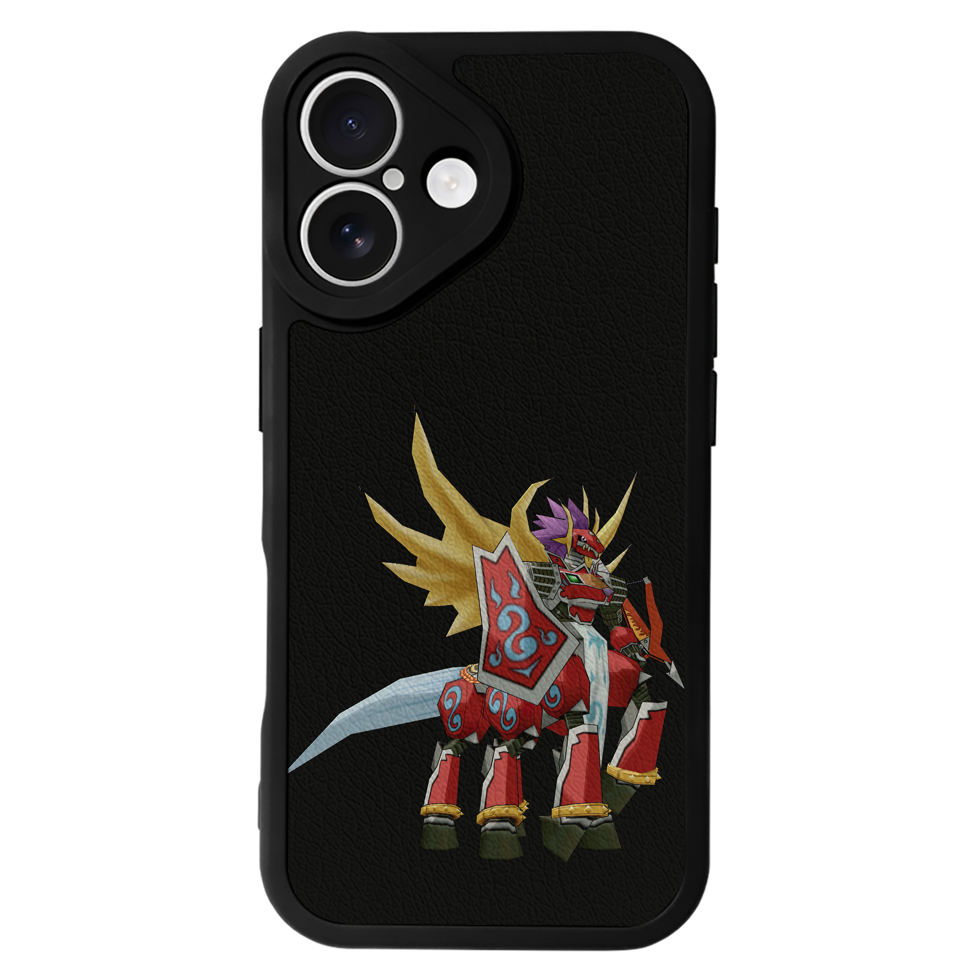 （画像用） Digimon デジタルモンスター/デジモン 【iPhone 16シリーズ対応】シリコンスマホケース（レザー調） 材質：シリコン